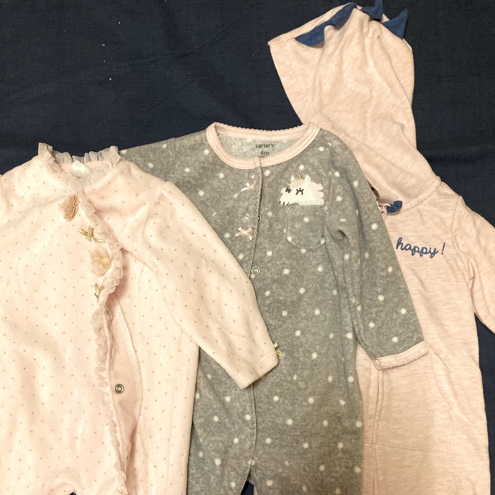Pink sleeper bundle for 6mo!